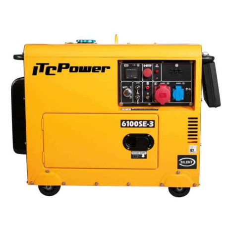 Generador diésel 6 kVA inosonorizado ITCPower NT6100SE-3